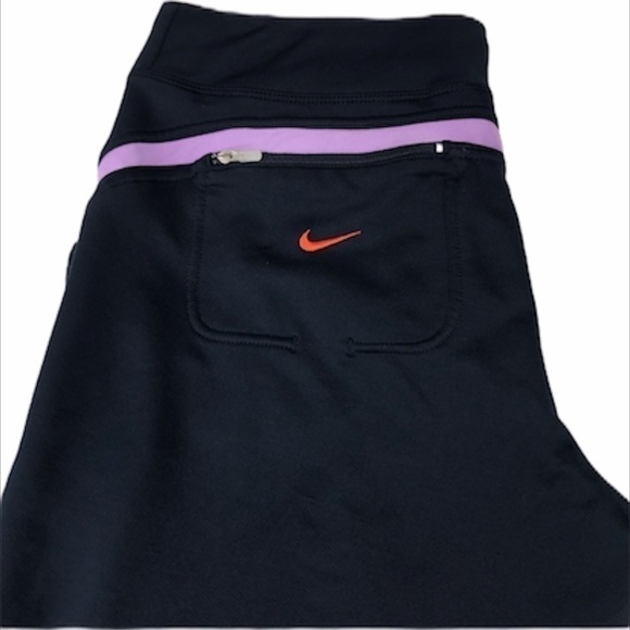 Nike FitDry Running Yoga Pants 3 Pockets Navy - Picture 4 of 7